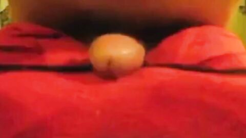 Skinny Twink's Thick Cum Orgasm While Humping a Towel