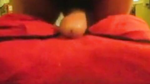Skinny Twink's Thick Cum Orgasm While Humping a Towel