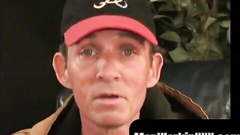 MenWorkinXXX.com - Mature homo strips down and jerks off before coming hard