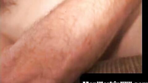 MenWorkinXXX.com - Mature homo strips down and jerks off before coming hard