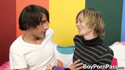 Horny Dean Holland pounds the cum out of Miles Prides dick