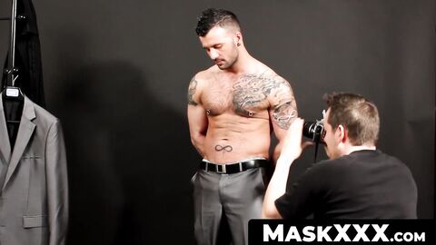 MaskXXX.com - Inked and pierced athlete's deepthroat and cum explosion