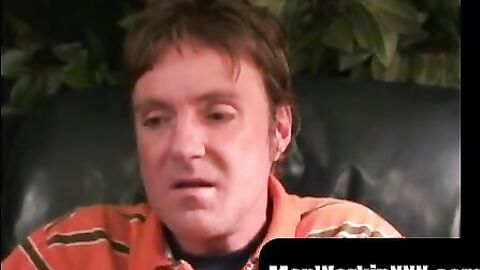MenWorkinXXX.com - Tattooed mature homo jerks off hard and empties his balls complete