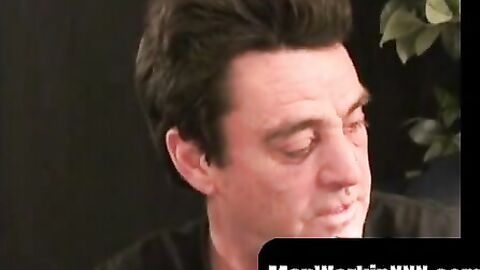 MenWorkinXXX.com - Mature homo comes hard while his ass is filled with a dildo