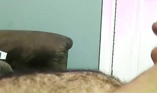 JoeSchmoeXXX.com - Hairy ebony homosexual gets sucked while masturbating
