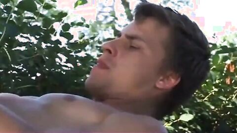Big-Cock Dad Bangs Younger Dude Outdoors