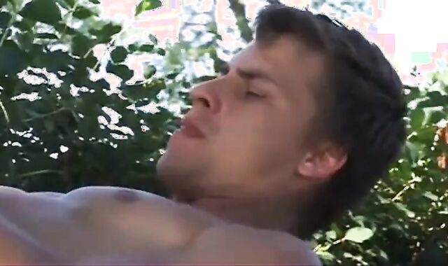 Big-Cock Dad Bangs Younger Dude Outdoors