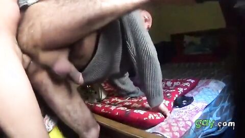 Bear Daddy Takes a Bareback Load