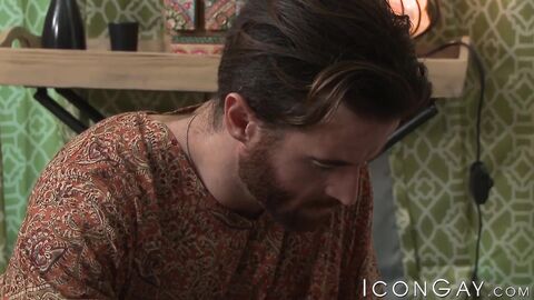 Seductive Brendan Patrick has his hairy ass dominated by Max Sargent