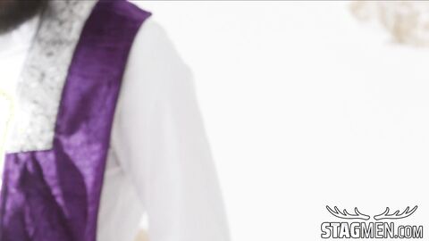 Priest Leandro cleanse the sinful ass of escort Bastian Karim