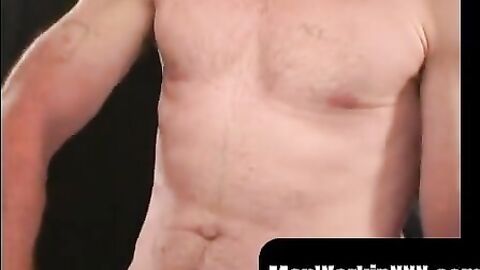 MenWorkinXXX.com - Manly mature amateur cums hard after stroking his cock vigorously