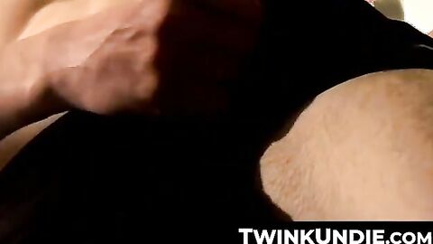 TwinkUndie.com - Skinny young twink's intense jerk off and creamy finale in his tight