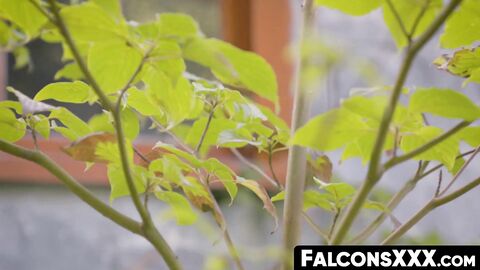 FalconsXXX.com - Outdoor bareback with men Rocky Vallarta and Edward Terrant in a pas