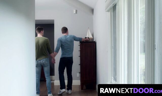 RawNextDoor.com - Evan Landers bounces enthusiastically while riding Spencer Laval's