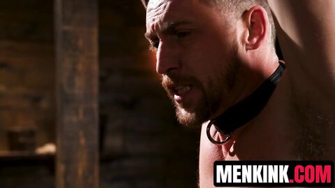 Bear Jax Phoenix turns Ethan Sinns into drooling electro bondage slut