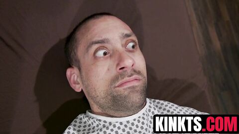 Trans Aspen Brooks bounces tits while fucking hairy submissive DJ