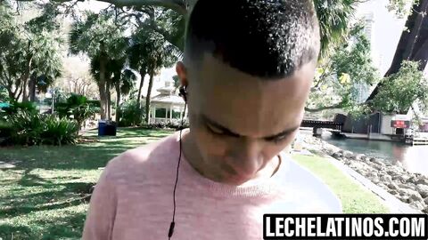 LecheLatinos.com - Fingering Gabriels hairy ass before barebacking