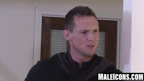 MaleIcons.com - Troy Accola bends for Pierce Hartman to pierce his ass