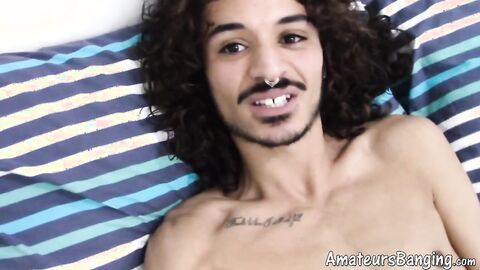 Skinny Yanis pulls out his favorite toys for a solo pleasure