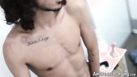 Skinny Yanis pulls out his favorite toys for a solo pleasure