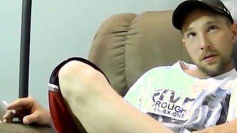 JoeSchmoeXXX.com - Amateur American blasts cum after solo stroking