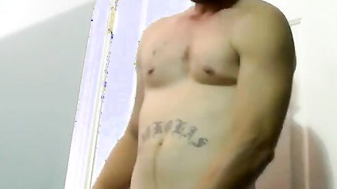 JoeSchmoeXXX.com - Amateur American blasts cum after solo stroking