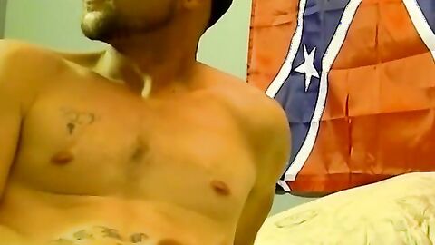 JoeSchmoeXXX.com - Amateur American blasts cum after solo stroking
