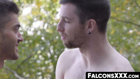 FalconsXXX.com - Sensual outdoor bareback with Thyle Knoxx and Rafael Louis in a wild