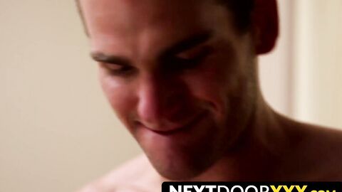 NextDoorXXX.com - Young man's raw anal pounding leaves him covered in cum