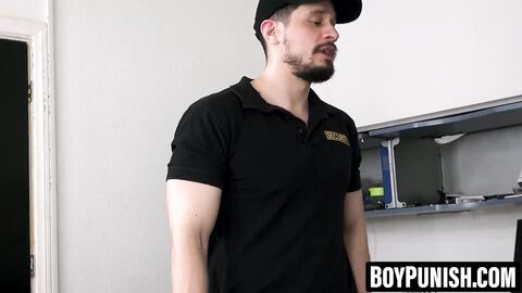 BoyPunish.com - Guard Papi probes Donovin's ass with cock