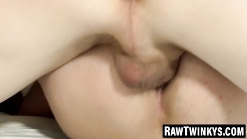 RawTwinkys.com - Selfie sleepover turns to hot anal drilling