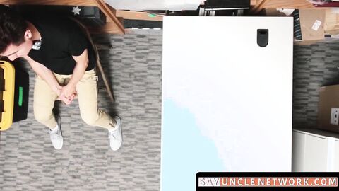 SayUncleNetwork.com - Young perp bounces on officerâs massive black cock raw