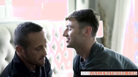 SayUncleNetwork.com - Handsome stepson sucks daddy off before taking his raw cock in