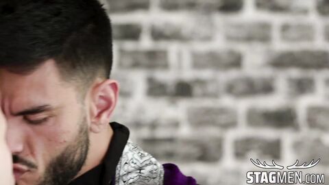 Kinky Noah White uses his ass to entertain his first client Nico Zetta