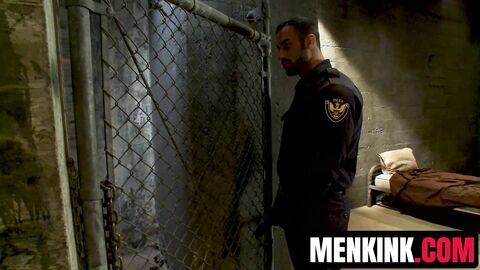 Officer Spencer Reed destroys exhausted jock inmate Jessie Colter