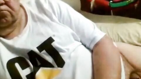 Daddy Strokes on Webcam
