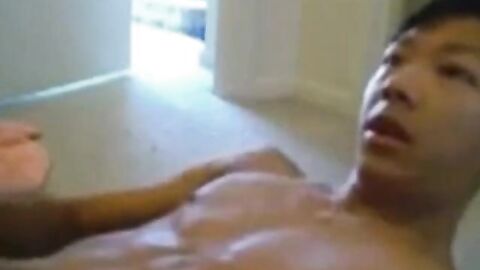 Asian Twink Rides Dildo For Huge Orgasm