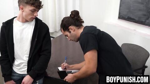 BoyPunish.com - Feeding huge meat to security guard Brett