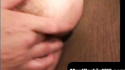 MenWorkinXXX.com - Mature homo masturbates hard while fingering his tight asshole