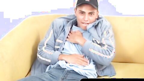 OTBXXX.com - Young latino plays with his tight ass and strokes his dick for a hot cum