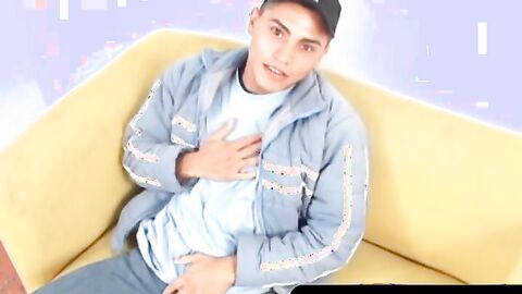 OTBXXX.com - Young latino plays with his tight ass and strokes his dick for a hot cum