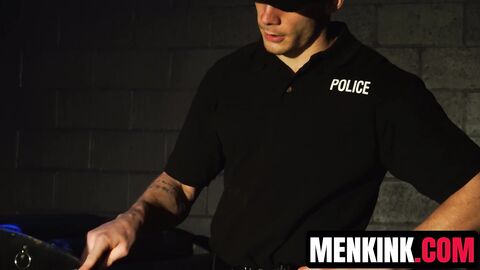 Policeman Langley Golds huge cock impales little brat Apollo Fates