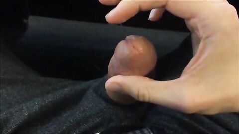 Big-Cock Daddy Masturbating at Work