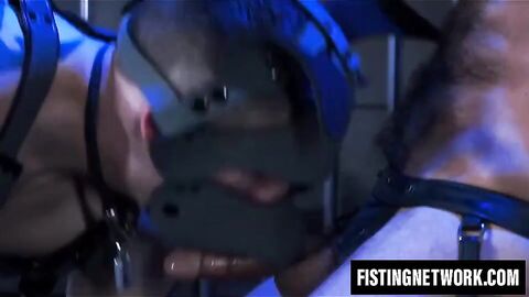 Masked sub bitch gets dominated and pounded hard