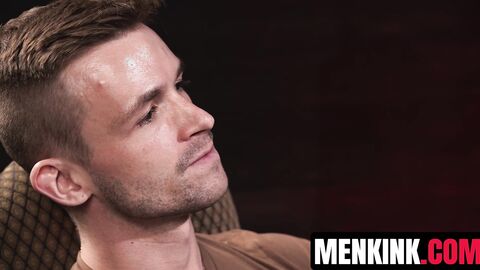 Lane Colten blackmails professor Derek Kage into hungry cock worship