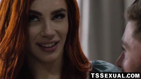 TSSexual.com - I felt satisfied barebacking redhead ts Ariel Demure