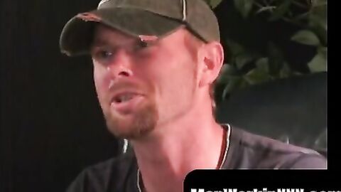 MenWorkinXXX.com - Naughty mature guy strokes his large cock and cums intensely