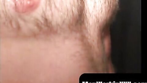 MenWorkinXXX.com - Naughty mature guy strokes his large cock and cums intensely
