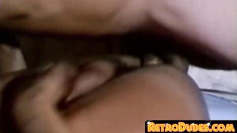 RetroDudes.com - Kinky hairy jock gets ass drilled raw doggystyle while moaning