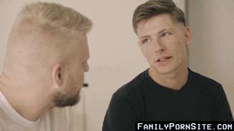 FamilyPornSite.com - Ginger daddy barebacking stepson bareback and missionary for cre